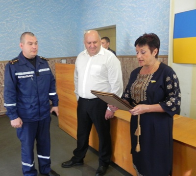 Рятувальників Каховщини привітали із професійним святом